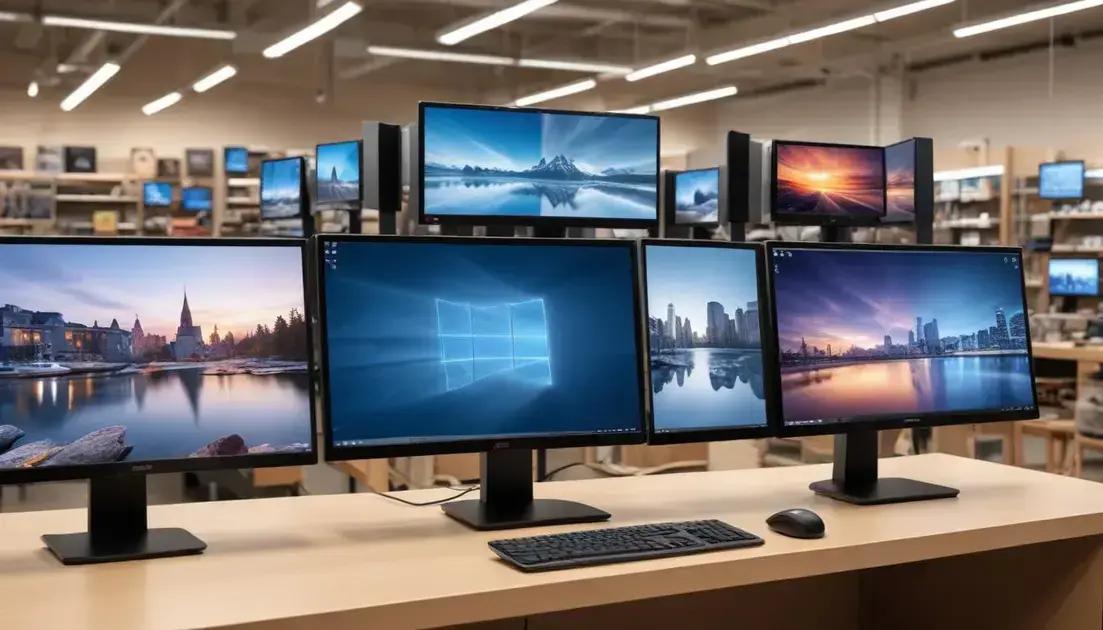 top 5 monitores custo-benefício em 2025