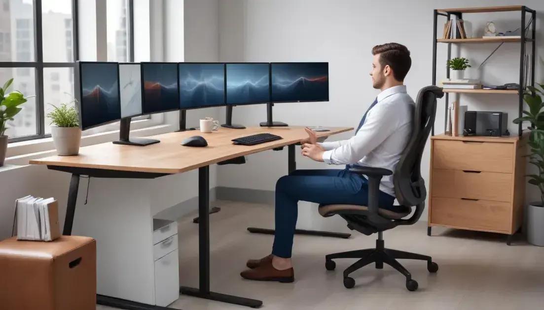 Como otimizar ergonomia no trabalho com monitores