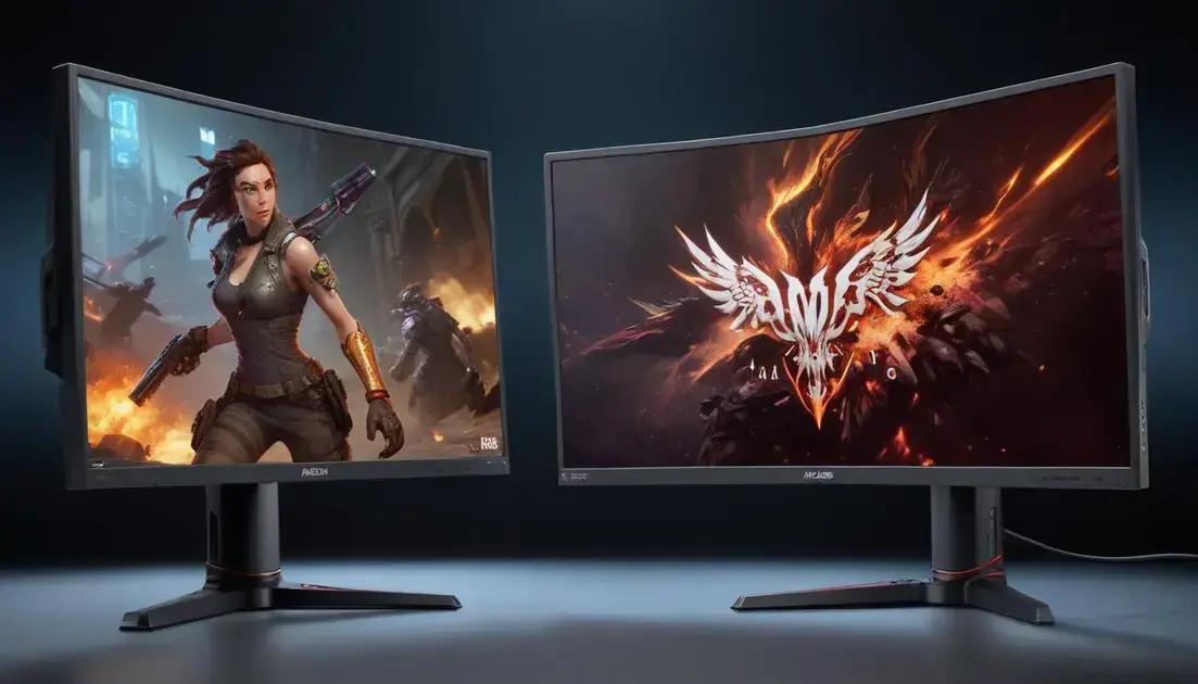 Comparativo dos melhores monitores gamer 144hz