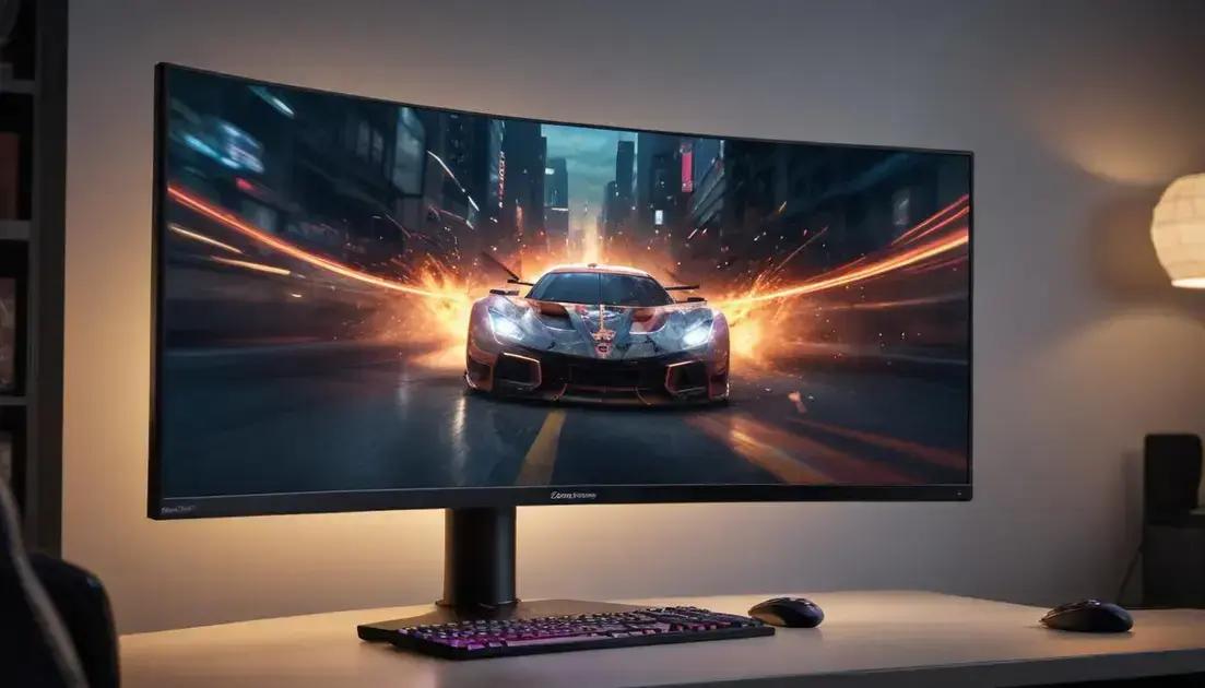 Vantagens dos monitores gamers curvos