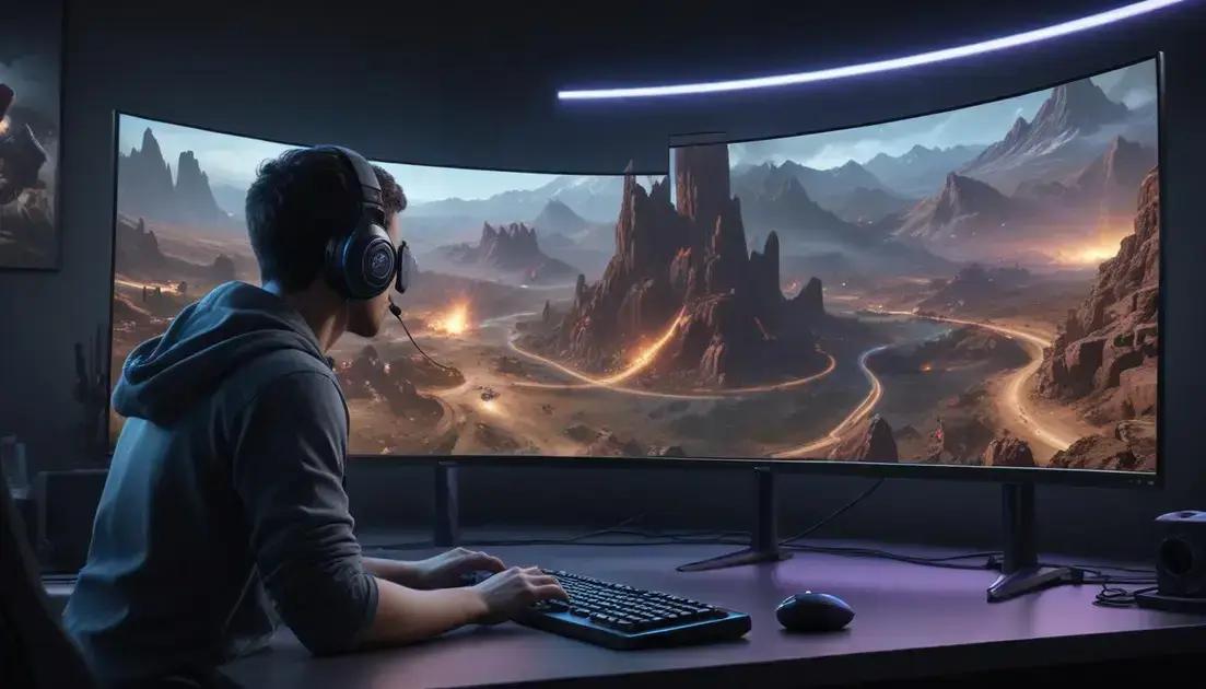 Os melhores monitores gamers curvos de 2025