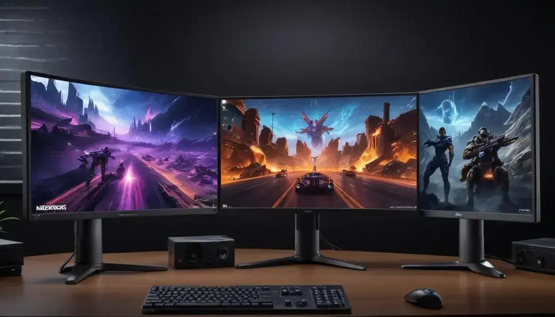 Comparativo entre modelos de monitores gamer 4k
