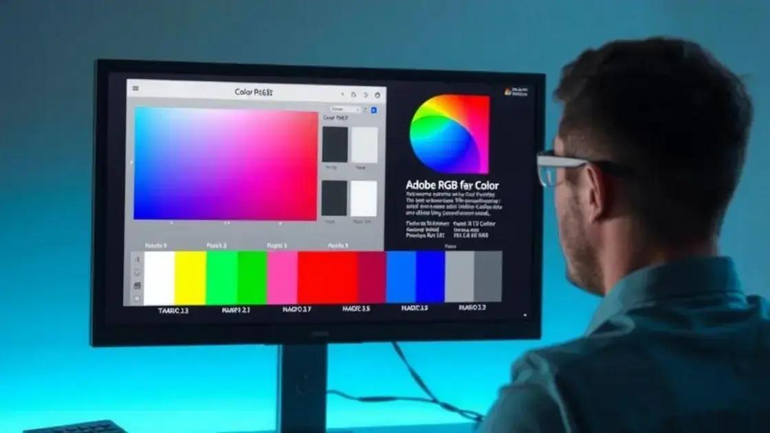 Como identificar se um monitor possui cobertura Adobe RGB