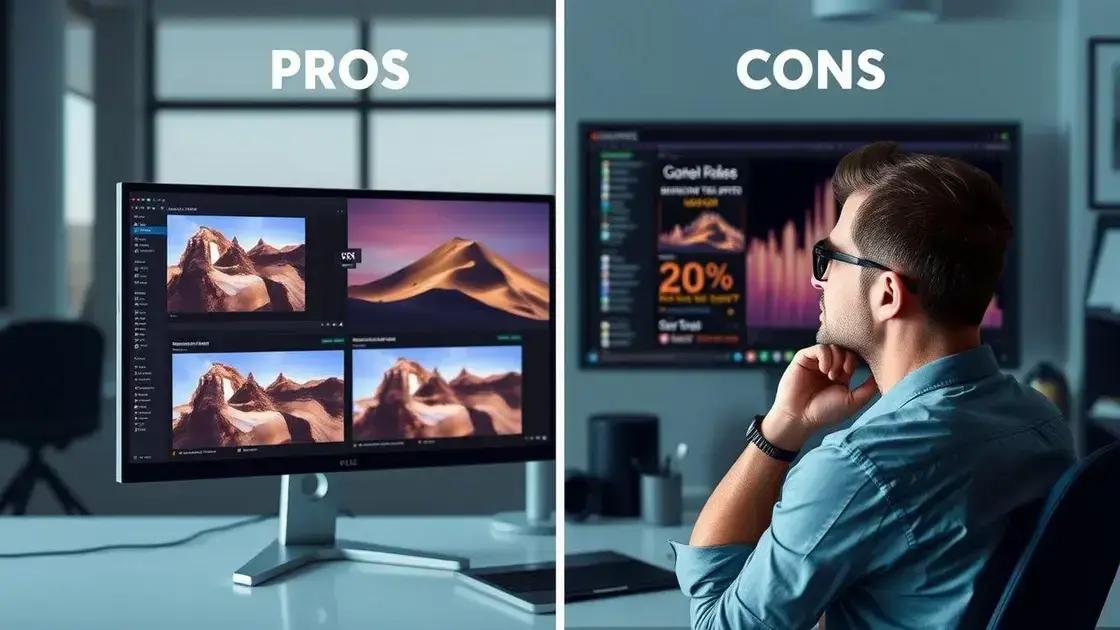 Prós e contras dos monitores 4k para design