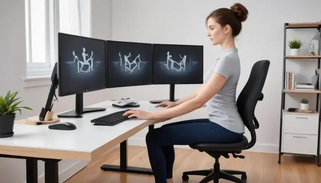 Técnicas para melhorar sua postura ao trabalhar