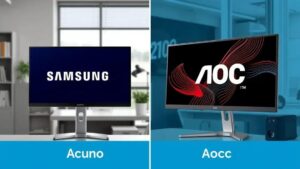 Comparativo de monitores Samsung vs AOC: qual escolher para 2025?