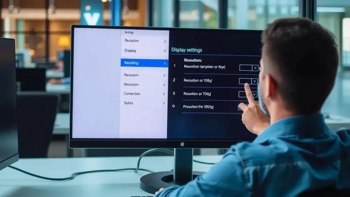 Como verificar a resolução atual do seu monitor