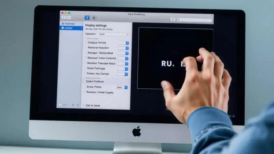 Passo a passo para ajustar a resolução no Mac