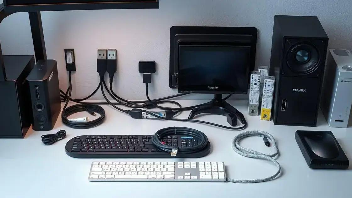 Organização e cabeamento eficiente no setup