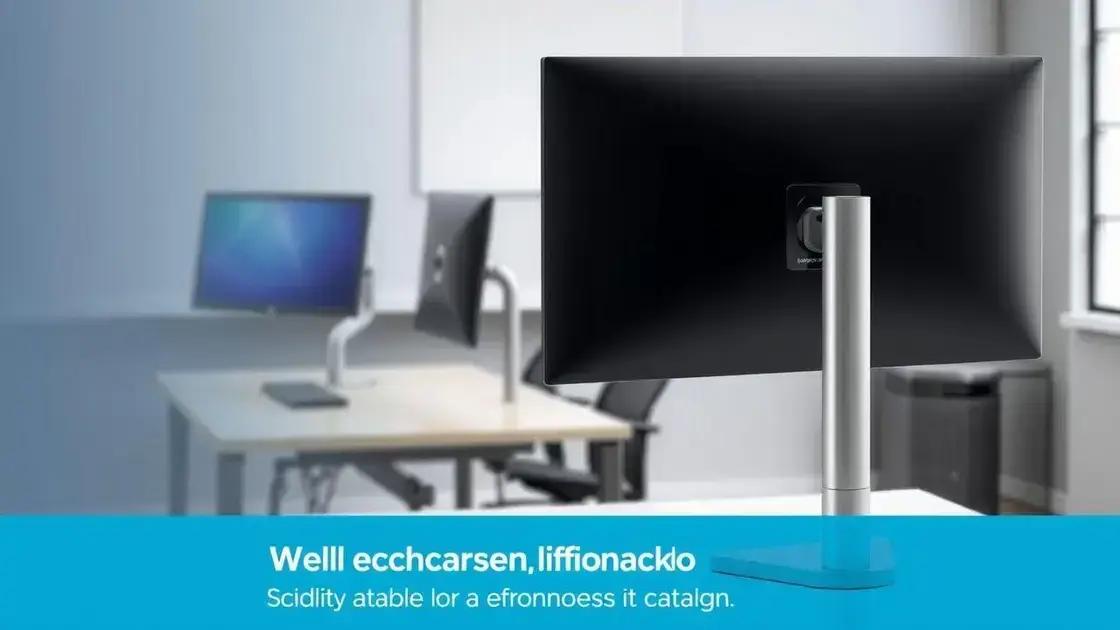 Como escolher um suporte de monitor adequado