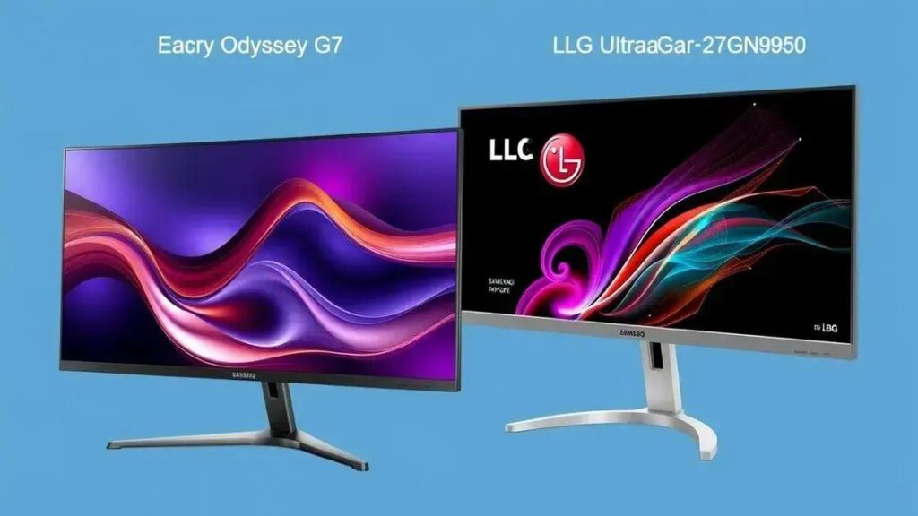 Comparativo Samsung Odyssey G7 vs LG UltraGear 27GN950: qual escolher?