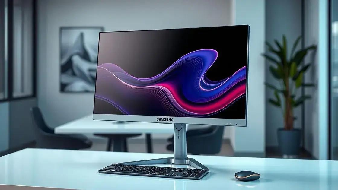 Vantagens do monitor curvo Samsung