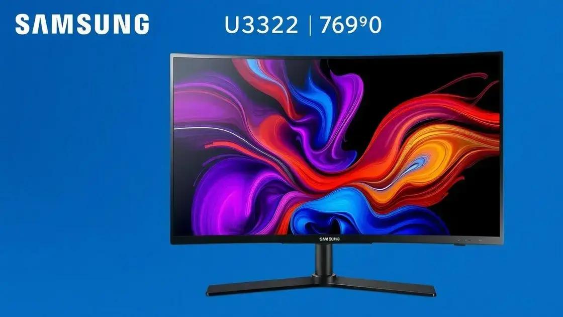 destaques do Samsung U32J590