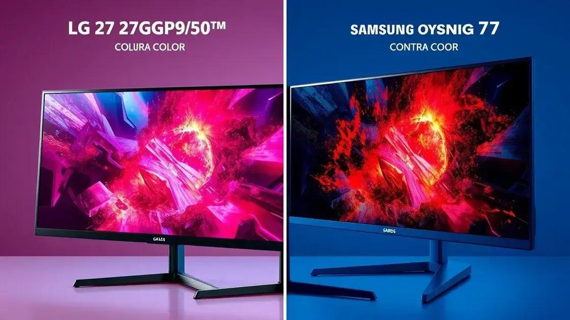 qualidade de imagem: cores e contraste