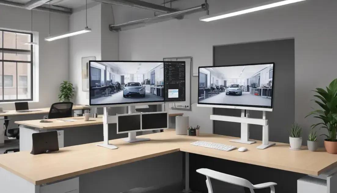 Top modelos de monitores com ajuste de altura em 2025