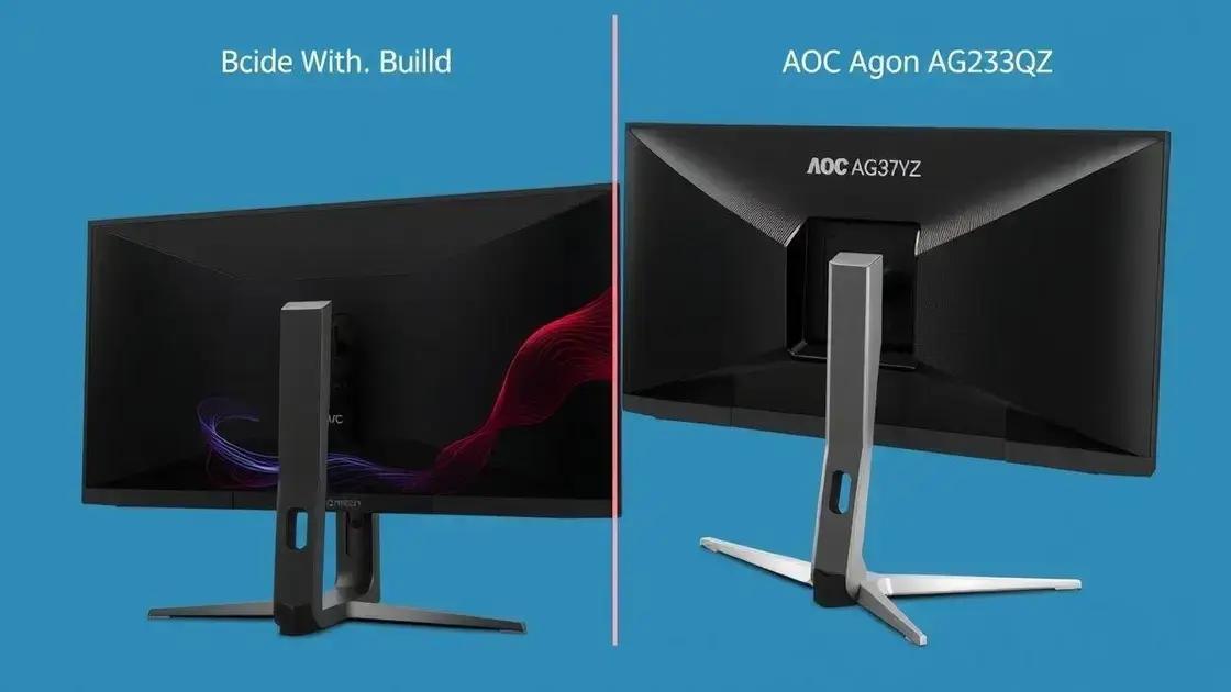 Qualidade de construção e design dos monitores
