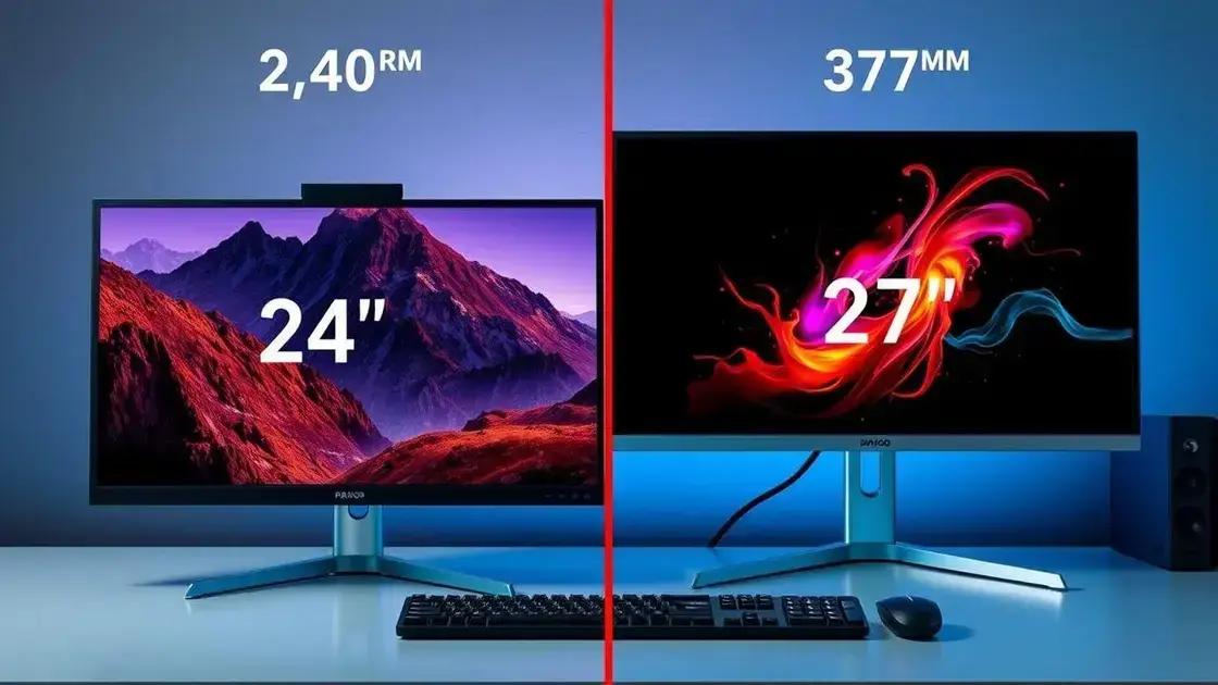 Monitor de 24 ou 27 polegadas para jogos? Descubra qual escolher agora!