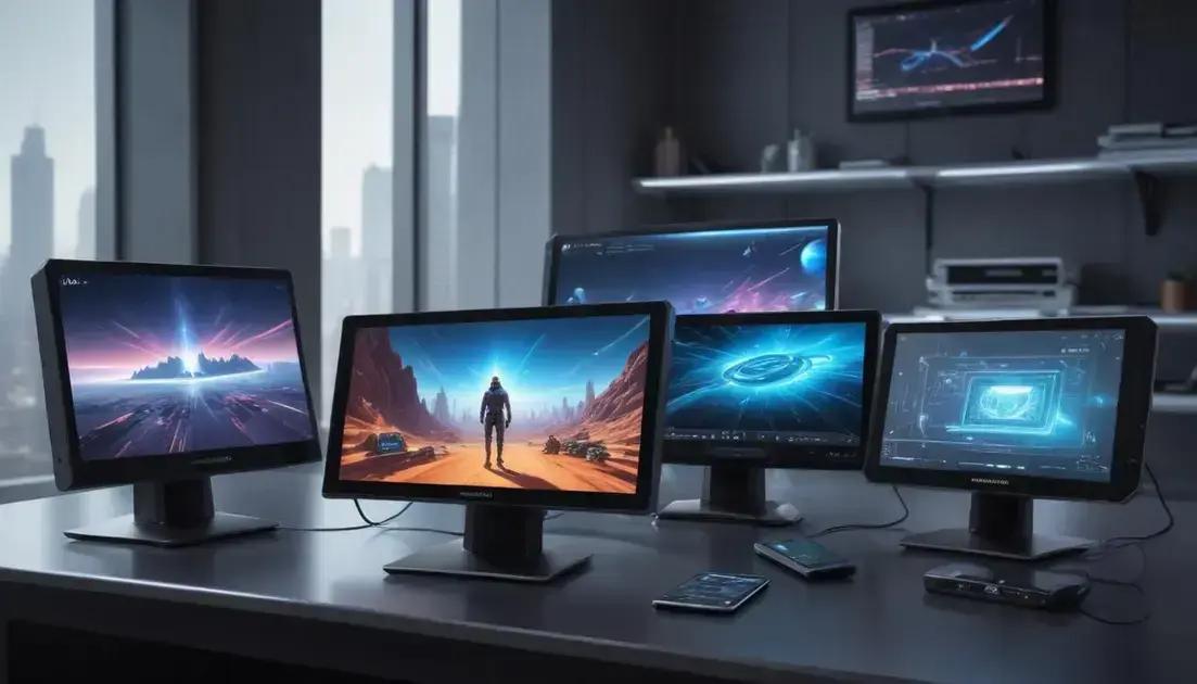 Top 5 monitores portáteis com bateria em 2025