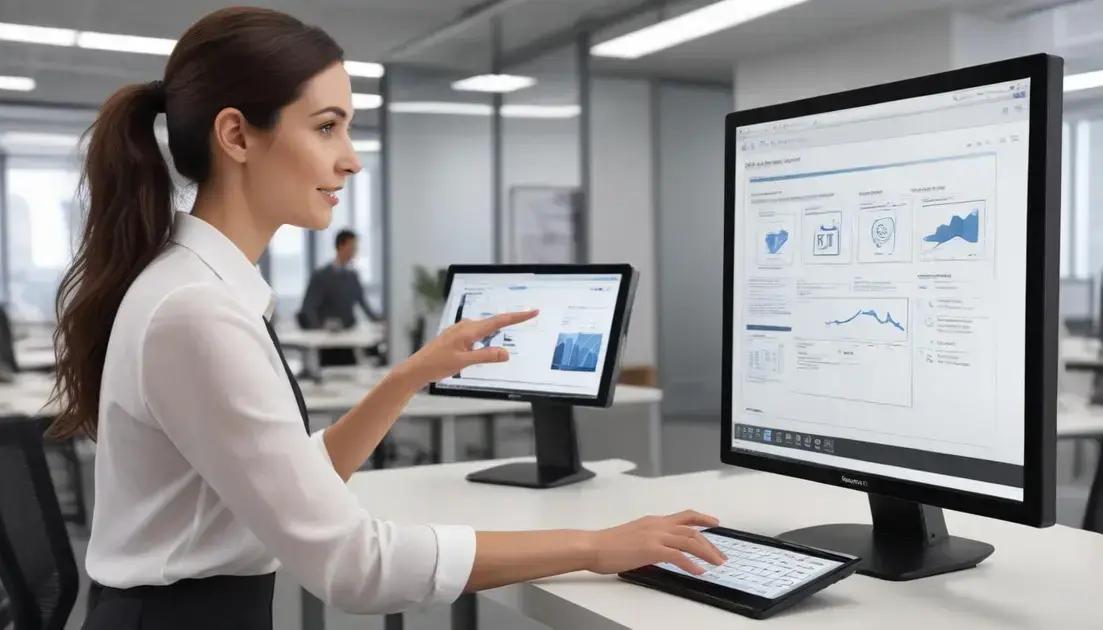 Benefícios do monitor portátil touch screen