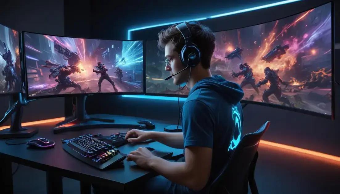 Vantagens dos monitores curvos para gamers