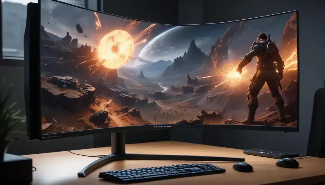 Como otimizar a configuração do seu monitor curvo