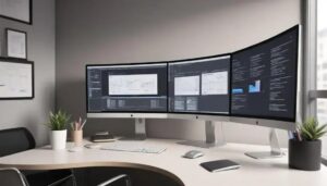 Monitor curvo para produtividade: 5 modelos que vão transformar seu trabalho