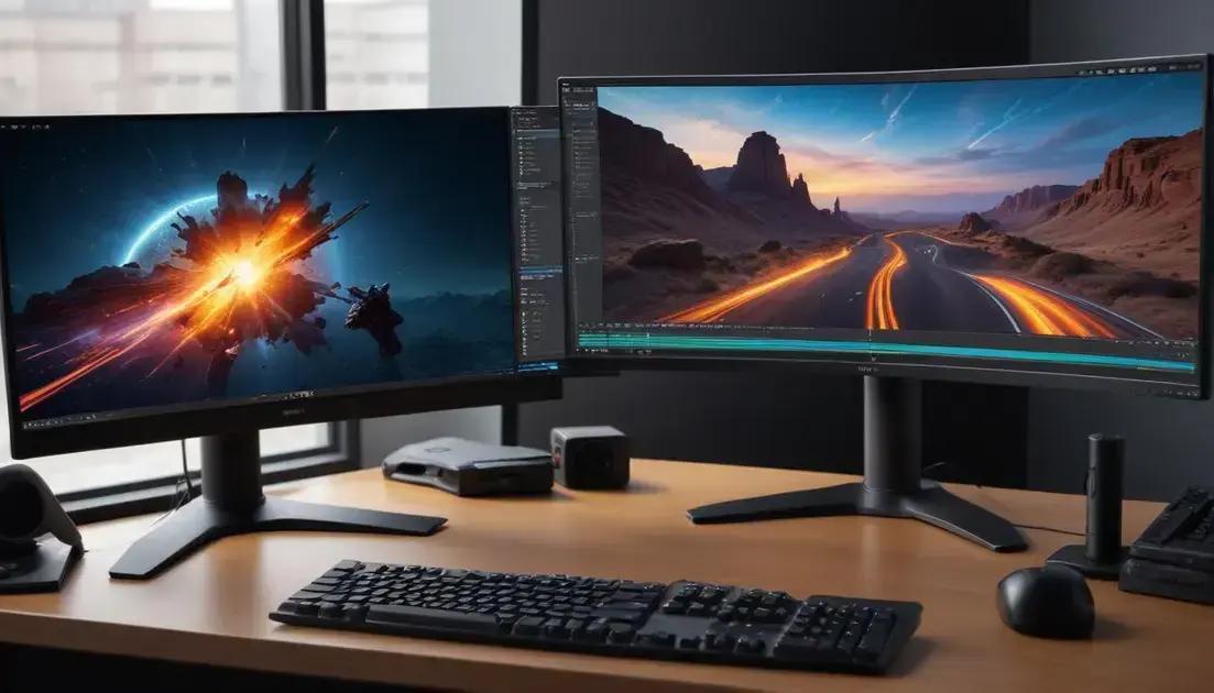 Comparativo dos melhores monitores ultrawide para edição de vídeo
