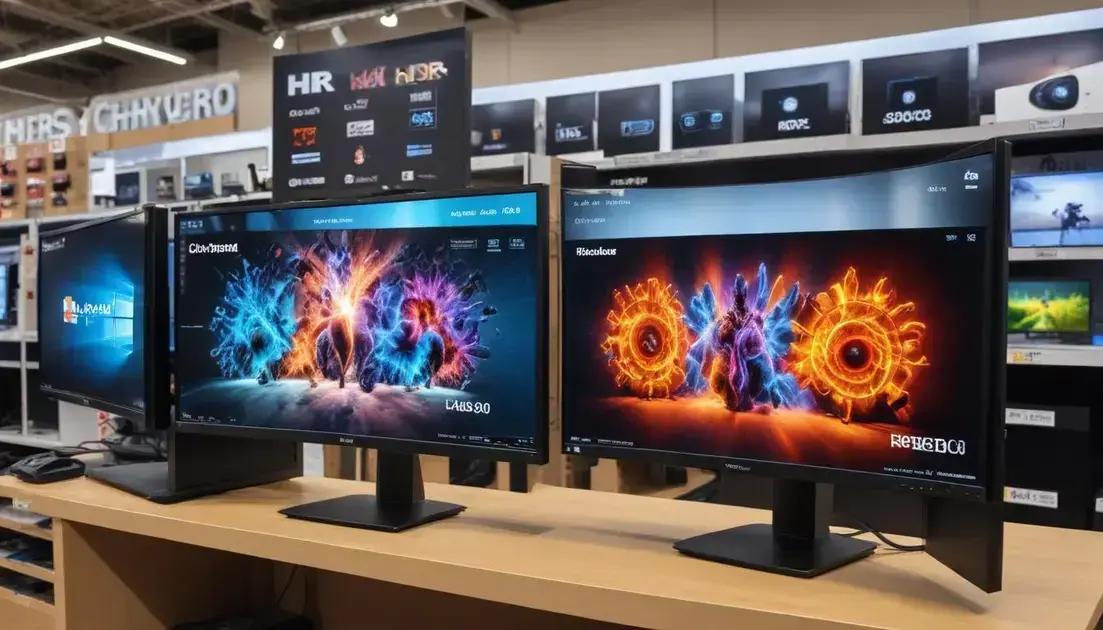 Comparativo dos melhores modelos de monitores com HDR 600